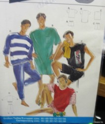 5138 MEN'S SPORTY JERSEY TOPS LENGTHS,BOTTOMS PATTERN 36-46